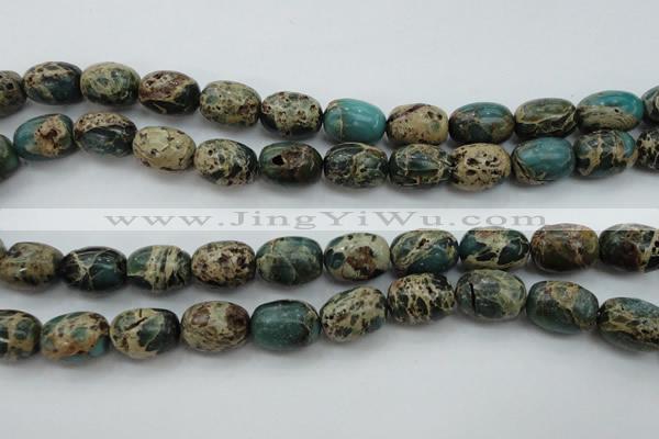 CIJ90 15.5 inches 10*14mm drum impression jasper beads wholesale