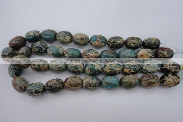 CIJ93 15.5 inches 15*20mm drum impression jasper beads wholesale
