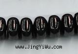CJB12 16 inches 9*16mm rondelle natural jet gemstone beads wholesale