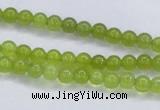 CKA01 15.5 inches 4mm round Korean jade gemstone beads