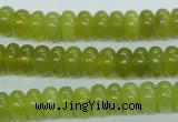 CKA104 15.5 inches 5*10mm rondelle Korean jade gemstone beads