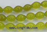 CKA17 15.5 inches 8*10mm rice Korean jade gemstone beads