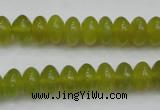 CKA214 15.5 inches 6*10mm rondelle Korean jade gemstone beads