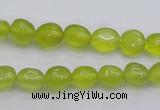 CKA215 15.5 inches 6*8mm nuggets Korean jade gemstone beads