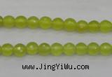 CKA217 15.5 inches 6mm faceted round Korean jade gemstone beads