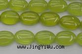 CKA244 15.5 inches 10*14mm oval Korean jade gemstone beads