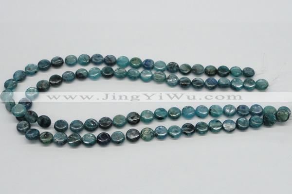 CKC21 16 inches 10mm flat round natural kyanite beads wholesale