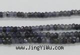 CKC215 15.5 inches 3*4mm faceted rondelle natural kyanite beads