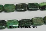 CKC66 15.5 inches 10*14mm rectangle natural green kyanite beads