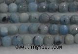 CKC701 15.5 inches 6mm faceted round imitation blue kyanite beads