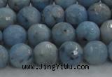 CKC703 15.5 inches 10mm faceted round imitation blue kyanite beads