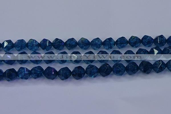 CKC715 15.5 inches 14mm faceted nuggets imitation kyanite beads