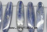CKC80 Top drilled 13*55mm oval natural kyanite gemstone beads