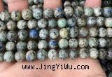 CKJ408 15.5 inches 8mm round k2 jasper beads wholesale