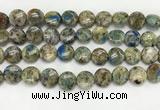 CKJ487 15.5 inches 11mm flat round natural k2 jasper beads