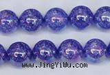 CKQ103 15.5 inches 10mm round AB-color dyed crackle quartz beads