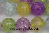 CKQ26 15.5 inches 16mm round dyed crackle quartz beads wholesale