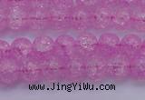 CKQ301 15.5 inches 6mm round dyed crackle quartz beads wholesale