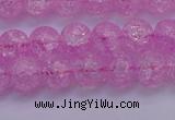CKQ303 15.5 inches 10mm round dyed crackle quartz beads wholesale