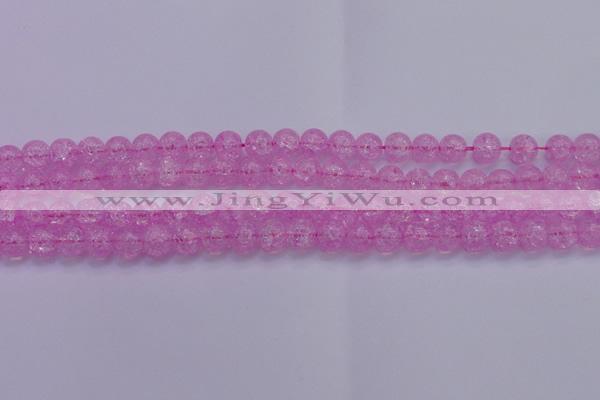 CKQ303 15.5 inches 10mm round dyed crackle quartz beads wholesale
