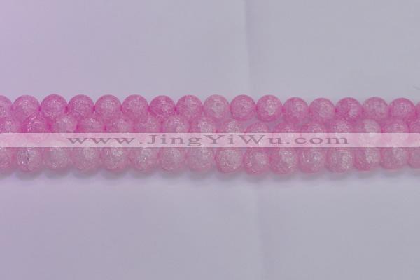 CKQ305 15.5 inches 14mm round dyed crackle quartz beads wholesale