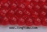 CKQ316 15.5 inches 8mm round dyed crackle quartz beads wholesale