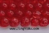 CKQ317 15.5 inches 10mm round dyed crackle quartz beads wholesale
