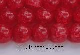 CKQ319 15.5 inches 14mm round dyed crackle quartz beads wholesale