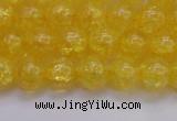 CKQ324 15.5 inches 10mm round dyed crackle quartz beads wholesale