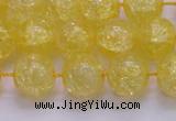 CKQ326 15.5 inches 14mm round dyed crackle quartz beads wholesale