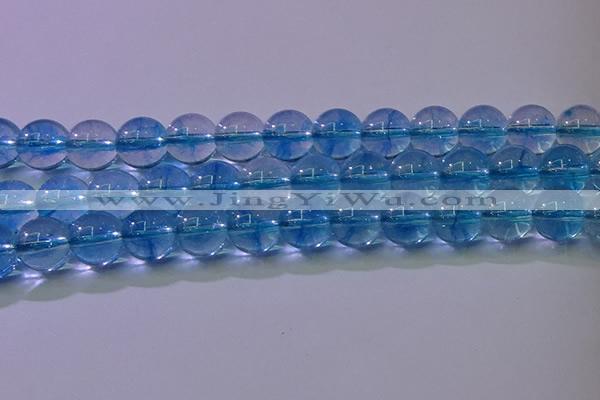 CKQ373 15.5 inches 10mm round dyed crackle quartz beads