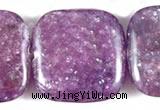 CKU08 15 inches 16*16mm square purple kunzite beads wholesale