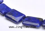 CLA04 15*20mm rectangle deep blue dyed lapis lazuli stone beads