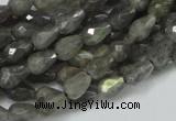 CLB08 16 inches 6*8mm faceted teardrop labradorite beads wholesale