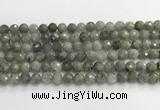 CLB1076 15.5 inches 8mm faceted round labradorite beads