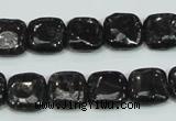CLB306 15.5 inches 12*12mm square black labradorite gemstone beads