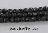 CLB360 15.5 inches 6mm faceted round black labradorite beads wholesale