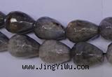 CLB504 15.5 inches 12*16mm faceted teardrop labradorite beads