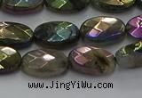 CLB658 15.5 inches 10*14mm faceted oval AB-color labradorite beads