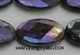CLB662 15.5 inches 18*25mm faceted oval AB-color labradorite beads