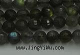CLB901 15.5 inches 6mm faceted round labradorite gemstone beads