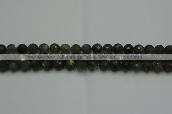 CLB903 15.5 inches 10mm faceted round labradorite gemstone beads
