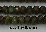 CLB957 15.5 inches 6*10mm faceted rondelle labradorite beads