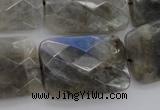 CLB97 15.5 inches 20*30mm faceted rectangle labradorite beads