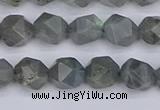 CLB981 15.5 inches 6mm faceted nuggets labradorite beads wholesale