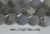 CLB997 15.5 inches 8mm faceted nuggets matte labradorite beads