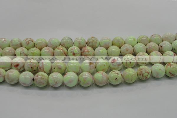 CLE203 15.5 inches 10mm round lemon turquoise beads wholesale