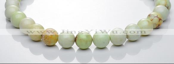 CLE21 16 inch round lemon turquoise 14mm gemstone bead Wholesale
