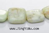 CLE25 square lemon turquoise 15*15mm gemstone beads Wholesale