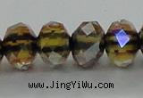 CLG43 14 inches 8*10mm faceted rondelle handmade lampwork beads